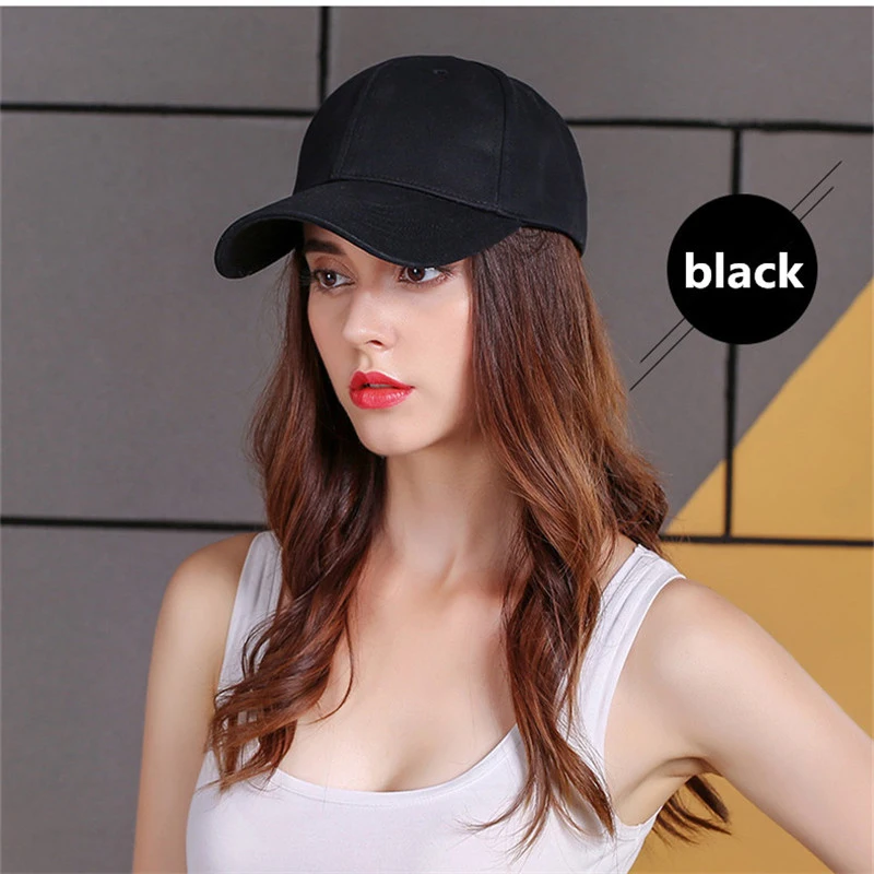 women\'s cap men solid unisex black women men\'s baseball cap men female cap black baseball cap women