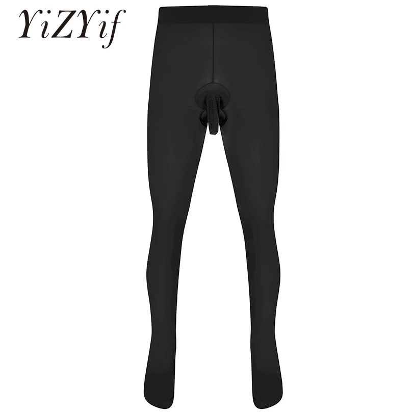 YiZYiF Mens pantyhose Skinny Stretchy Pantyhose medias hombre Men Tights Penis Pouch Sheath Underwear Hosiery Seamless Lingerie