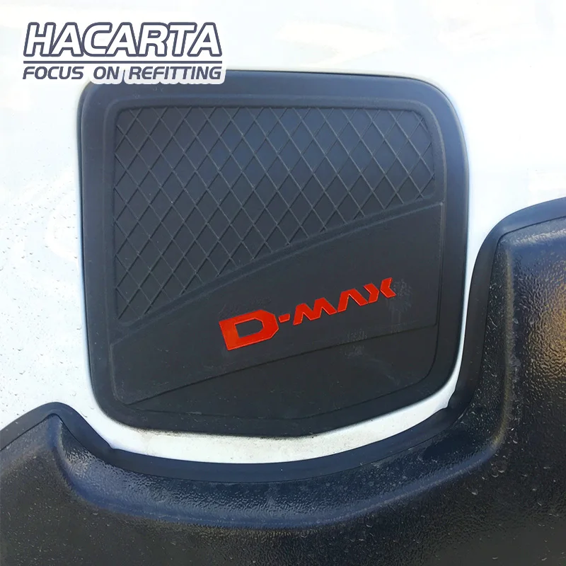 Free Shiping 2012-2014 ISUZU DMAX  D-MAX black colour oil tank cover  DMAX gas tank cover D-MAX accessories