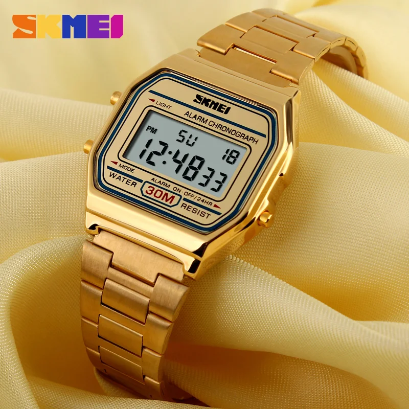 SKMEI New Sport Watch For Men Women Brand Electronic Led Digital Watch Fashion Stopwatch Waterproof Watches Relogio Masculino