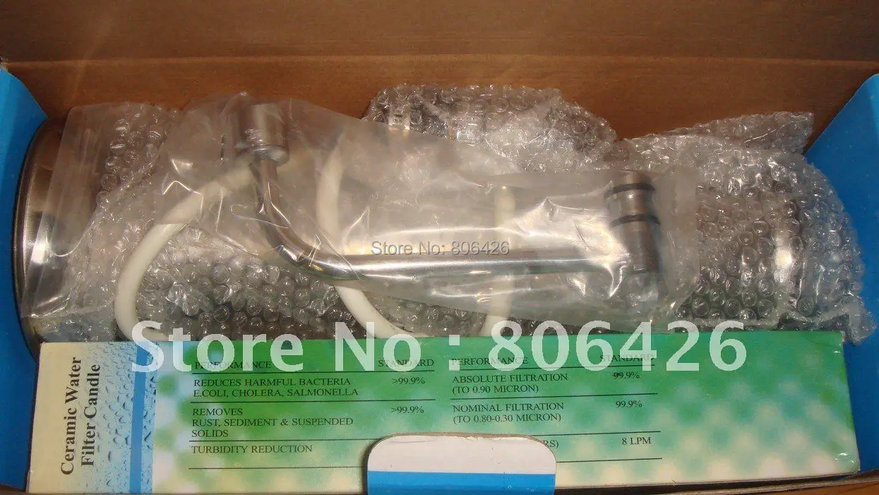 أوروبا نمط جهاز تنقية مياه الصنبور العالمي الحنفية الحنفية موصل 0.1 مللي السيراميك مجتمعة تصفية KDF