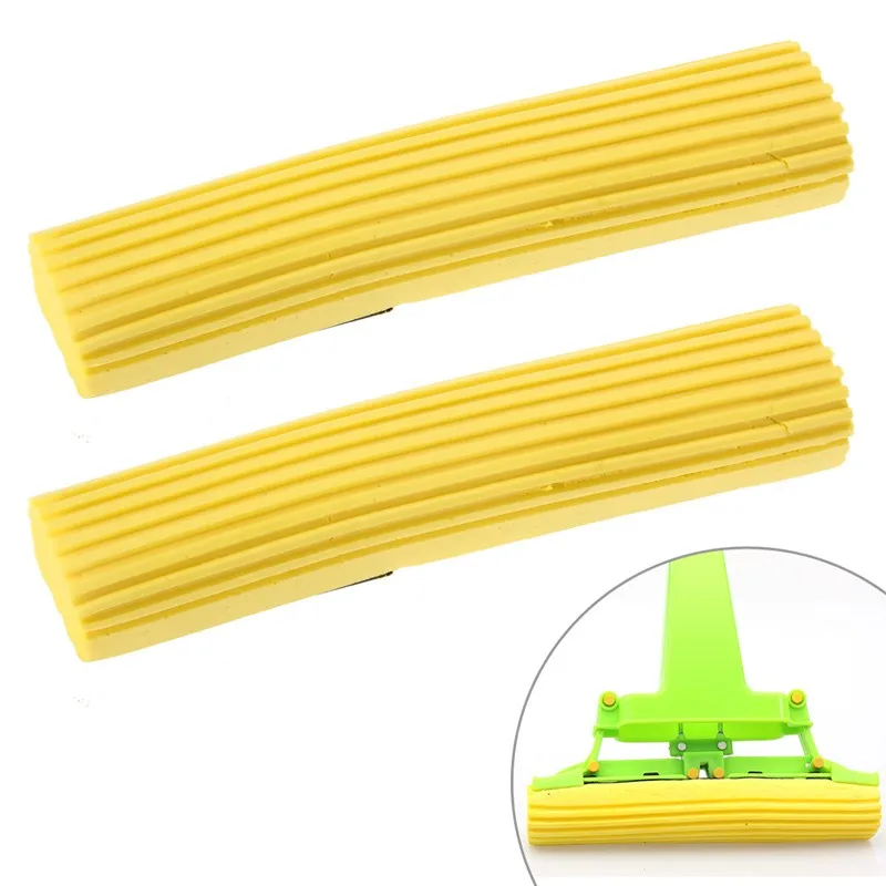 Home Sponge Mop Head, Replenishes, Floor Cleaning Tool, 2Pcs