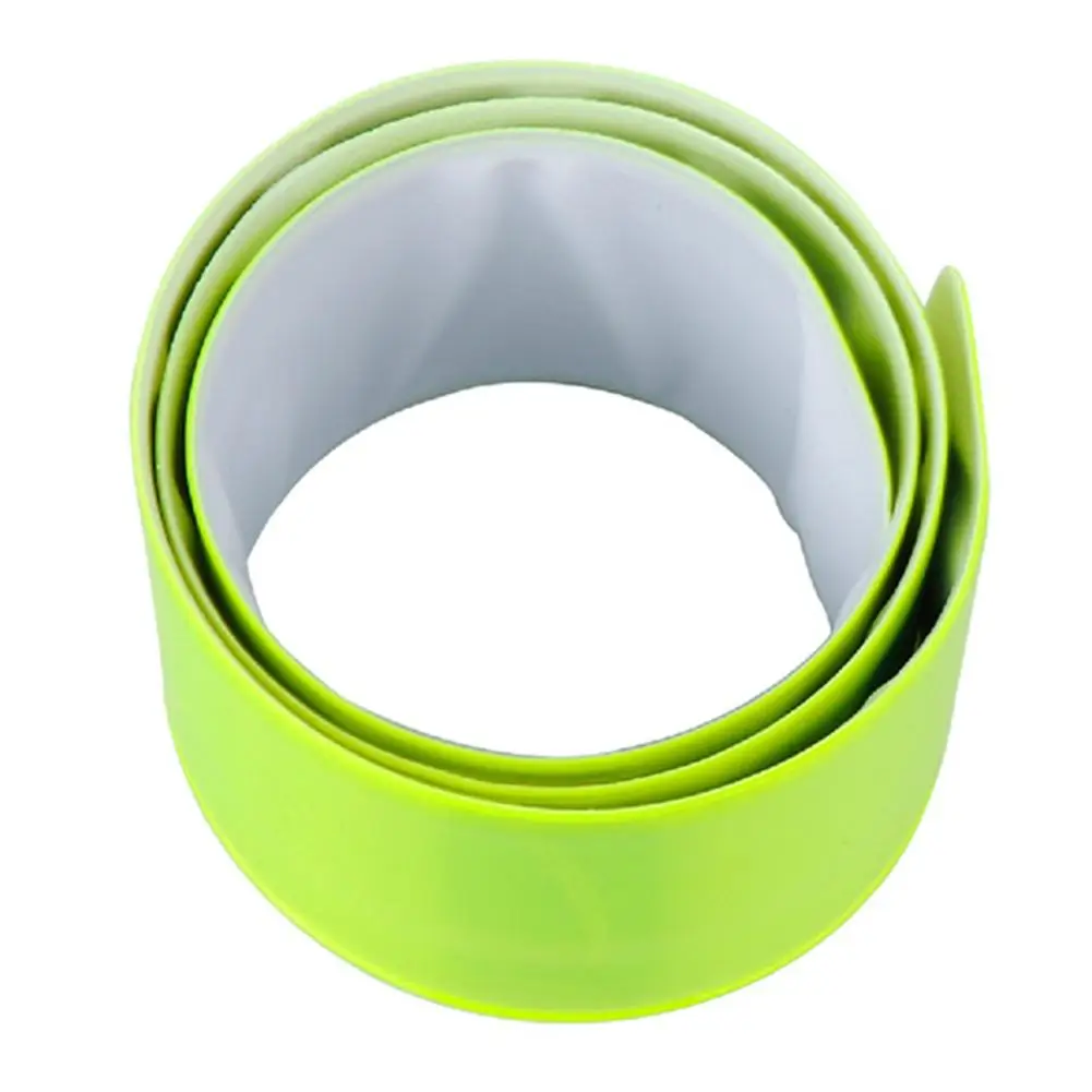 1PC Running Fishing Cycling Reflective Strips Warning Bike Safety Bicycle Bind Pants Leg Strap Reflective Tape Fluorescent Green