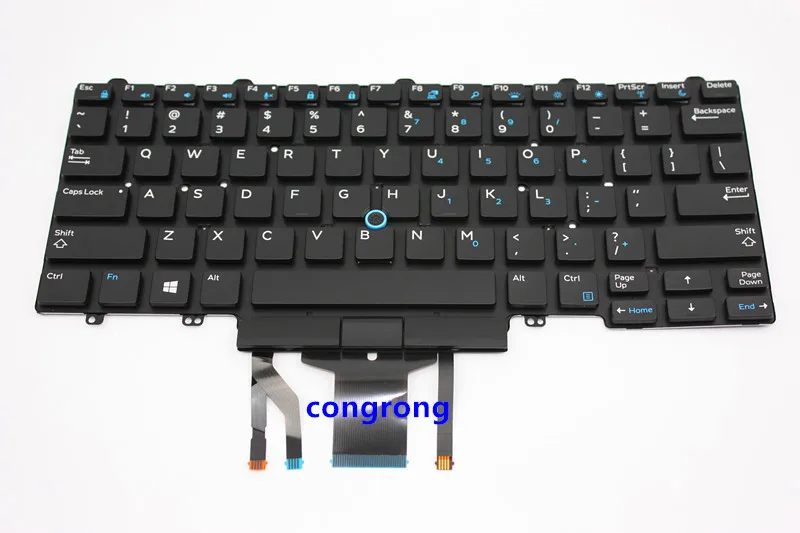 English Backlit US Keyboard for Dell Latitude 5480 5488 7480 E5480 E5488 E7480 7490 5490 E7490 E5490 black laptop keyboard