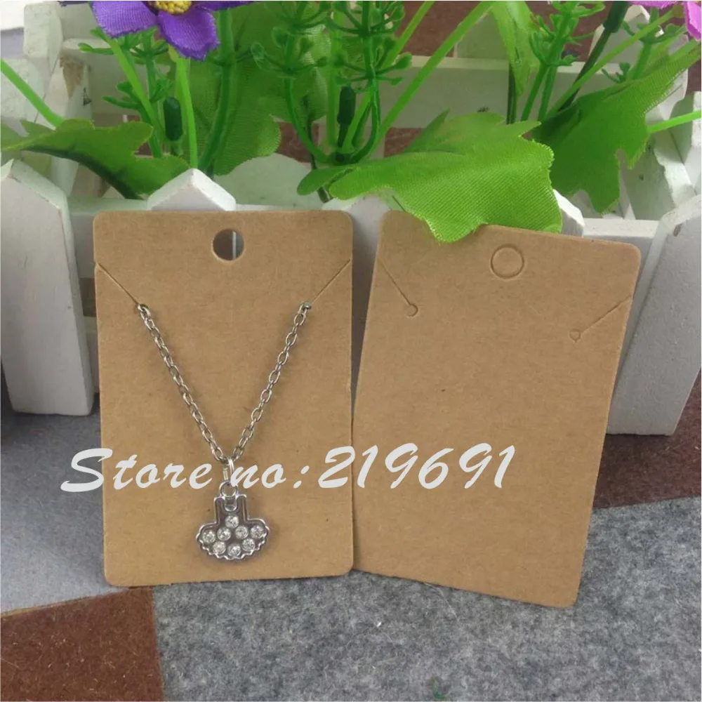 

necklaces card kraft cardboard Customize your own logo for jewelry sets need add extra cost