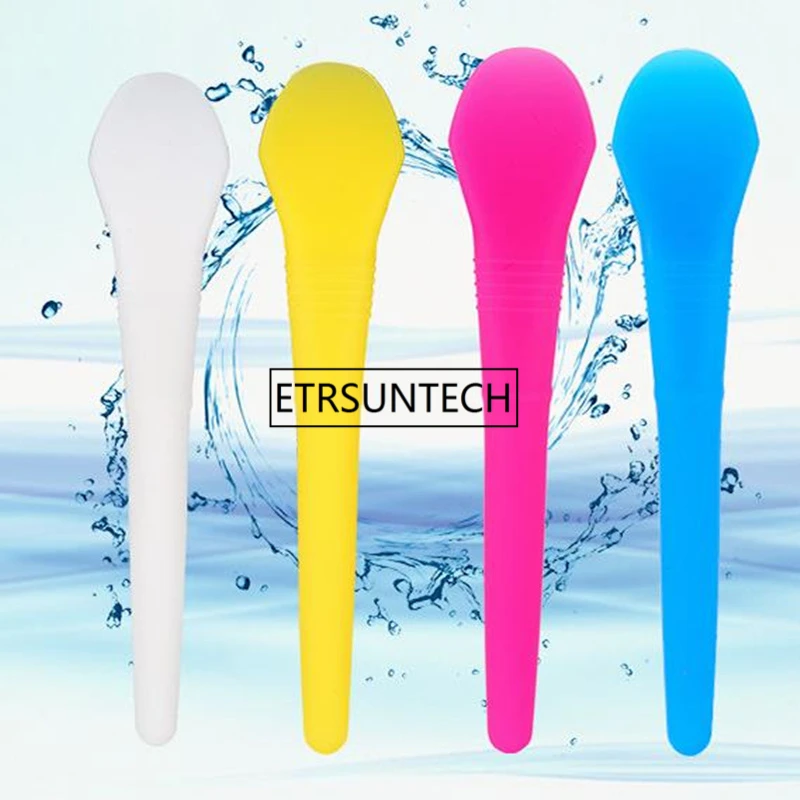 Sponge Brush Sili-cone brush Handle face mask concealer Foundation White Pink Skin Care Brushes F1371