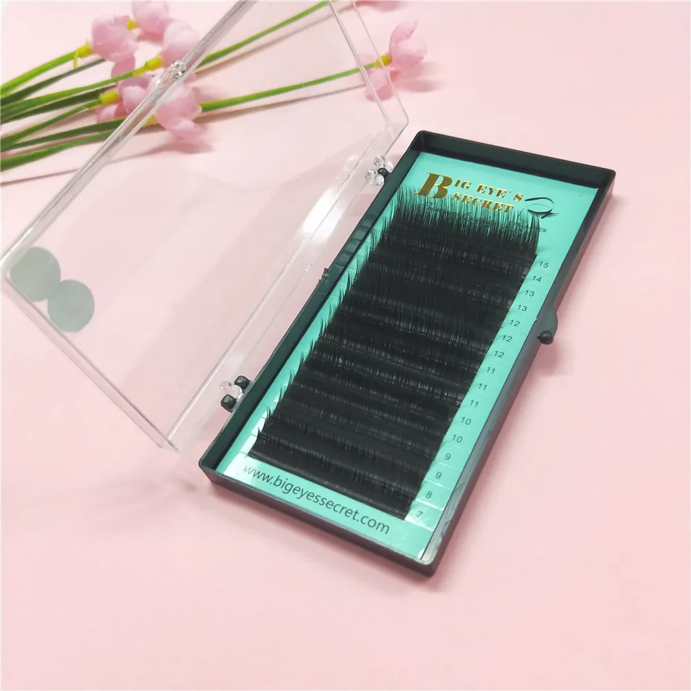 Promotions price Eye Lashes Extension Thickness Curl J B C D Soft Silk Korea Individual Eyelash Natural Soft False Eyelash