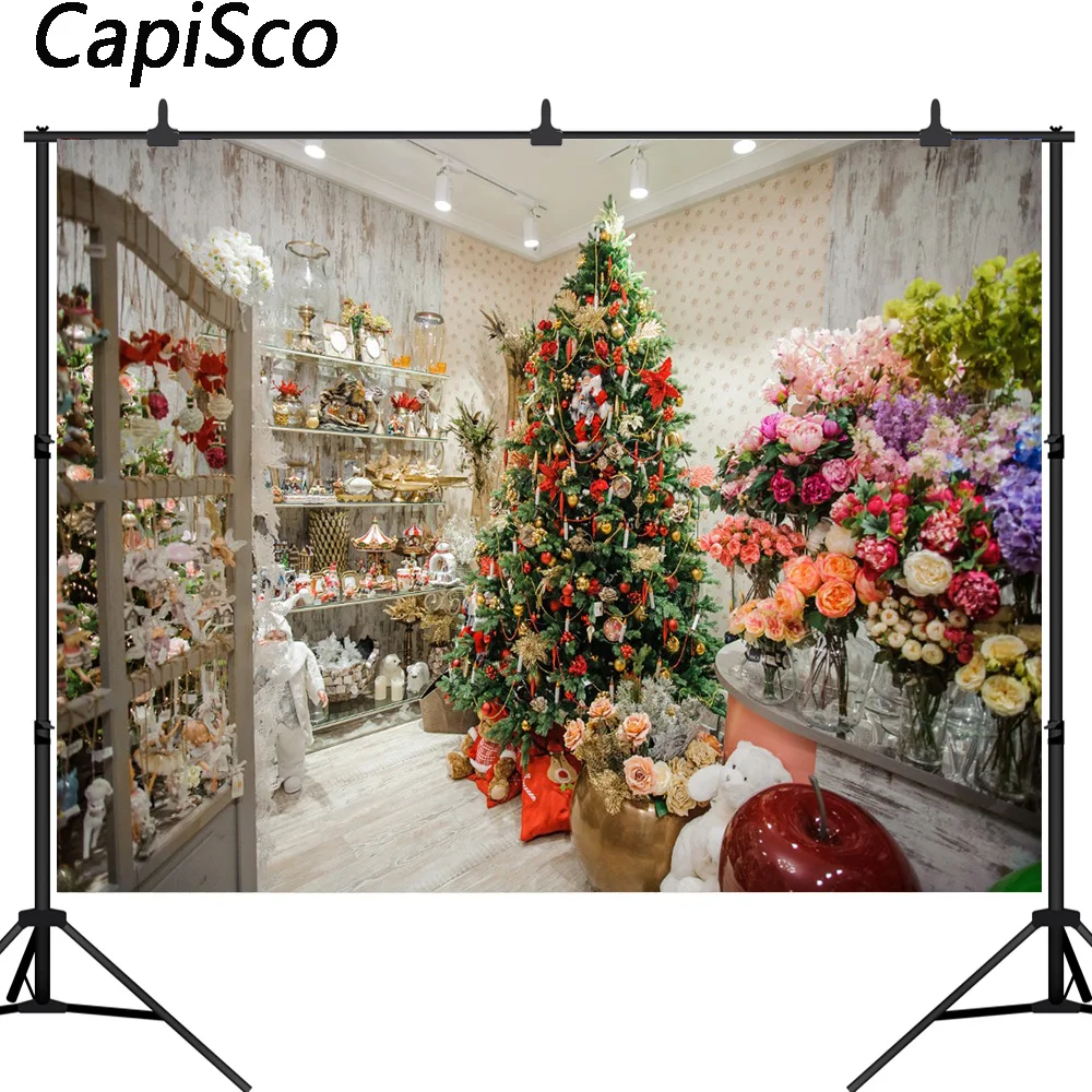 Fundo de alta qualidade para decorações de árvore de natal, fundo fotográfico personalizado para estúdio de foto