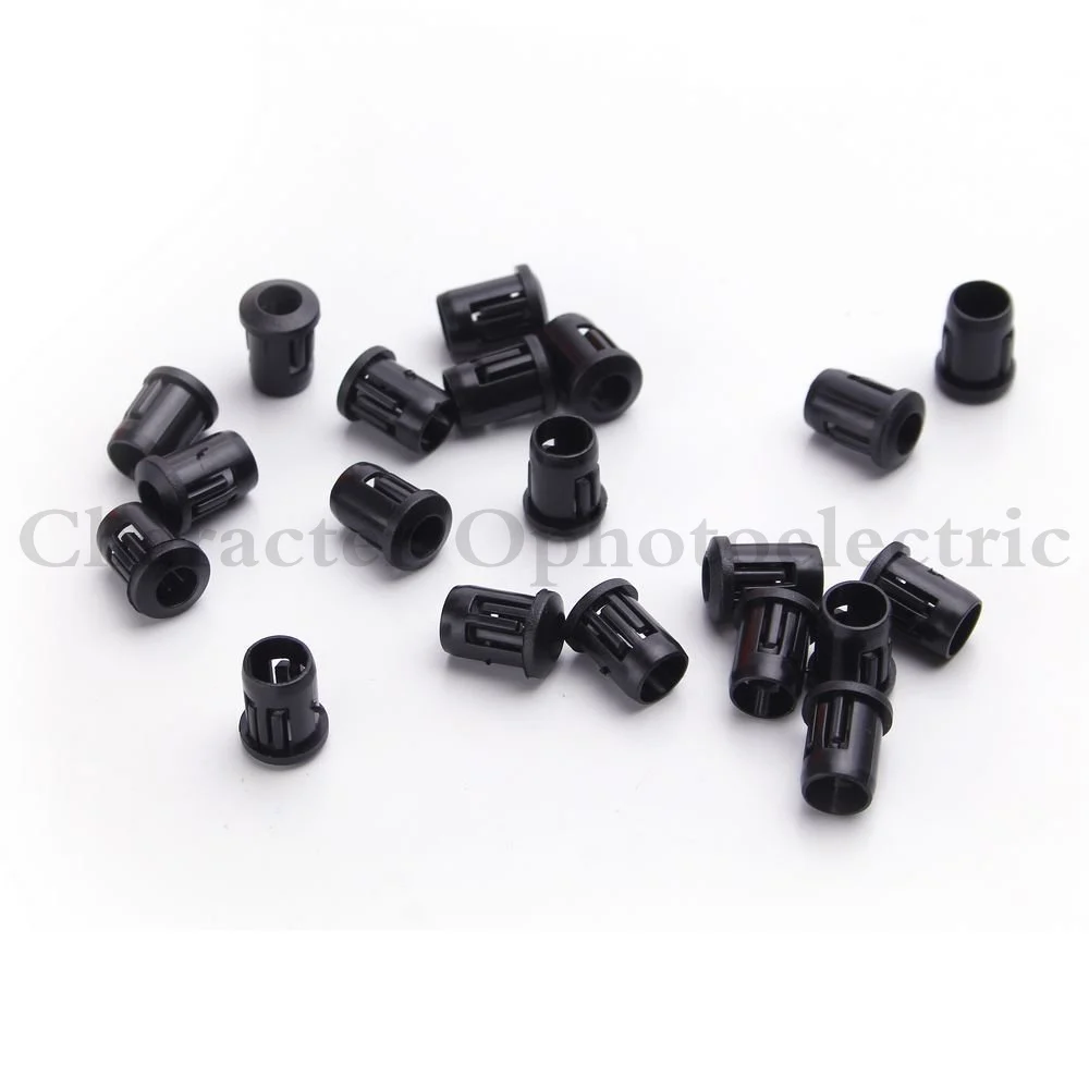 50 100 500 Pcs/Lot Lamp Socket Diode Holder Plastic Black Clip Bezel Mount Useful 3mm 5mm 8mm 10mm LED