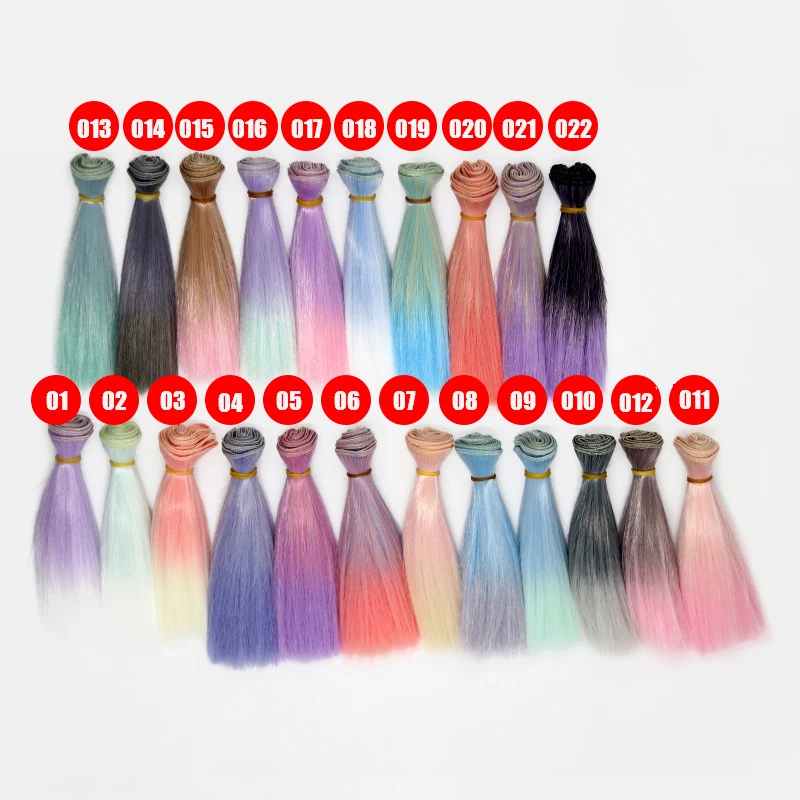 Msiredoll bjd wig Accessories 1piece 15*100CM or 25*100CM doll hair for 1/3 1/4 1/6  straight hair bjd wig diy Free shipping