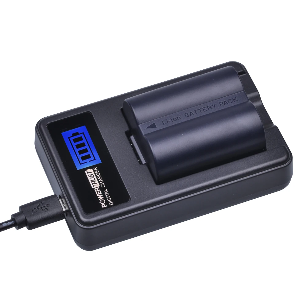 PowerTrust CGA-S006 CGR-S006E S006A DMW-BMA7 Battery +LCD USB Charger for Panasonic Lumix DMC-FZ7 FZ8 FZ18 FZ28 FZ35 FZ50