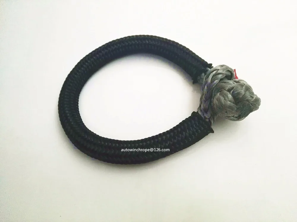 

Free shipping Grey 10mm*150mm UHMWPE Soft Shackle,ATV Shackle for Offroad Parts,ATV Winch Shackle