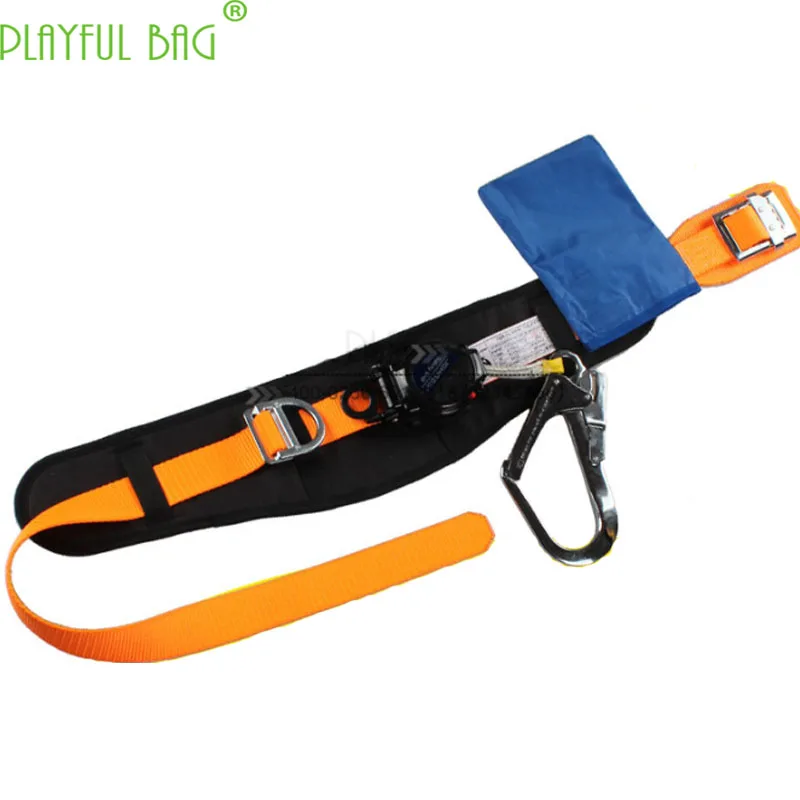 Macrocyclic single waist speed difference safety belt High-altitude construction speed-drop half-body electrical belt ZL09