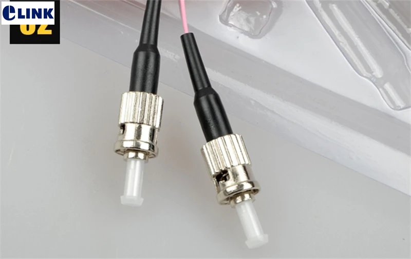 ST optischer Pigtail 12 Kerne 1,5 mTR MM 62,5/125 μm Glasfaserkabel ftth 12 farbiger Port ST UPC Bundle Pigtail 0,9 mm Fabrik ELINK