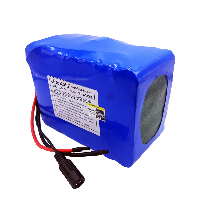 Imagem -04 - Bloco de Bateria 15a Bms 250w 29.4v 10000mah da Bateria de hk Liitokala 7s5p 24v 10ah para a Energia Elétrica do Motor da Cadeira de Rodas Mais Nenhum Carregador