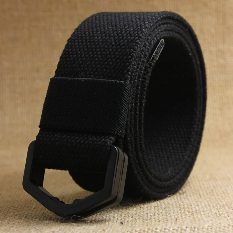 Fashion Mens & Womens Canvas Belt D  Plastic Buckl eanti allergy Belts Unisex Luxury Fabric Webbing Waistband Waist Belt