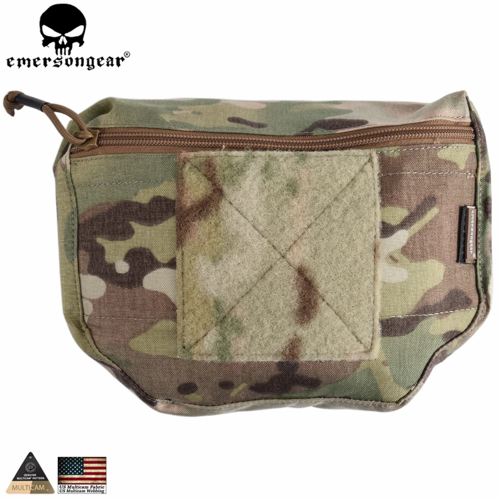 EMERSONGEAR Armor Carrier Drop Pouch AVS JPC CPC Plate Carrier Pouch Camouflage MOLLE Waist Bag Emerson EM9283 Multi-camo