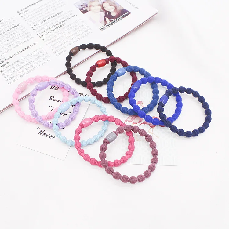 10 pcs/Pack Thick Fashion Rubber Band For Women Girls Candy colors Elastic Hair Rope Ties Hair Holders Accessories