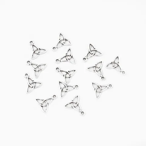 20 шт. антикварных серебряных подвесок-трикветр с кельтским узлом для изготовления ювелирных изделий кельтский купить - №10