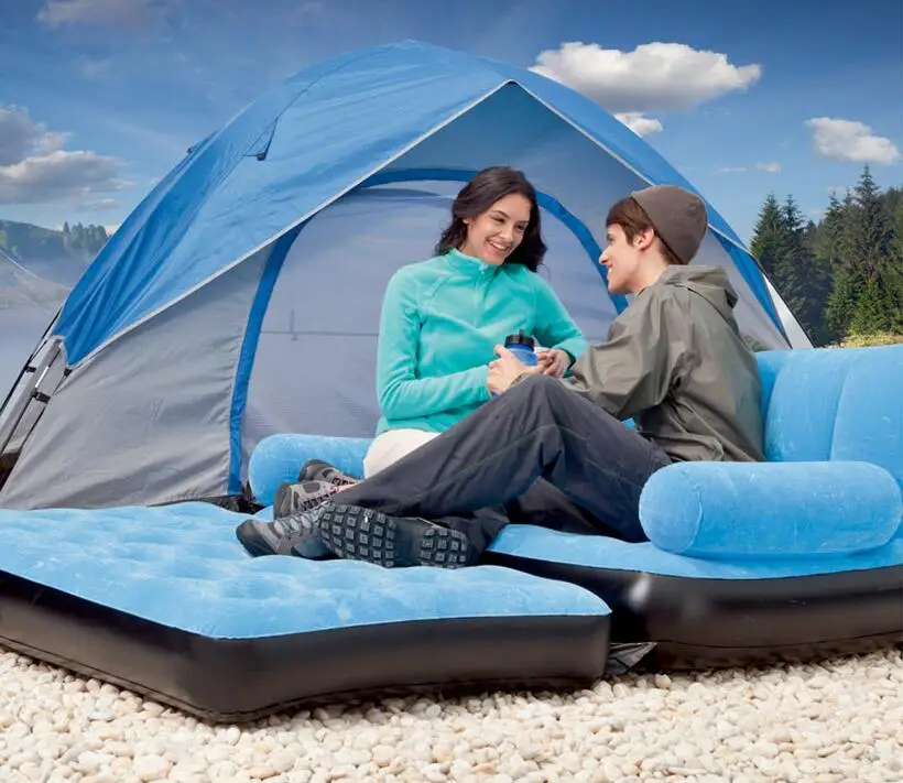 205CM X 146CM X 66CM outdoor l lazy inflatable sofa bed apartment folding bed multi-functional sofa