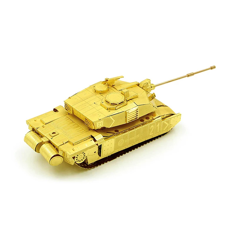 

Microworld 3D DIY Metal Puzzle FV 4034 CHALLENGER 2 tank models Educational Puzzle jigsaw laser cutting Gifts Toys For Children