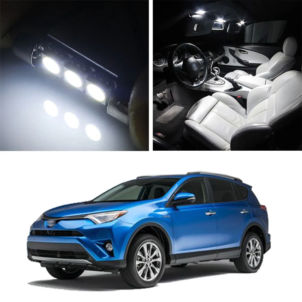 

Canbus LED Lamp Interior Map Dome Trunk Plate Light Bulbs For Toyota Rav4 2009-2015