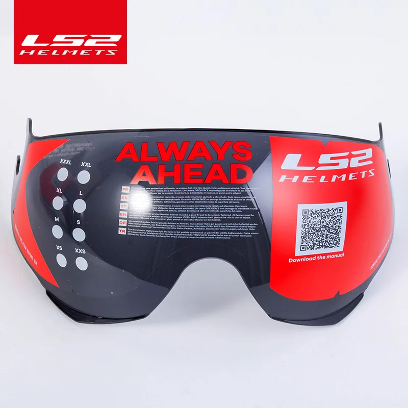 LS2 airflow helmet shield transparent silver black colorful replace face lens visor only suit for LS2 OF562 helmet