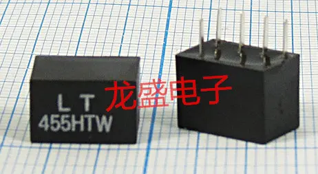 10pcs/lot LT455HTW 455HTW 1*4 5foot 455KHZ 55HT Ceramic crystal resonance filter
