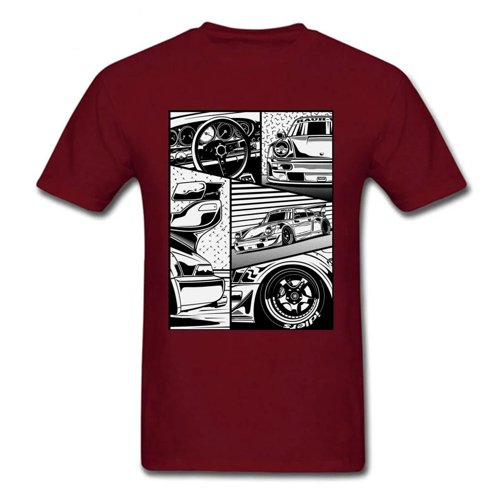 Japanese Car Details Structure Tshirts Auto Car Summer Fall 100% Cotton O-Neck Men T Shirt Short Sleeve Printed Clothes