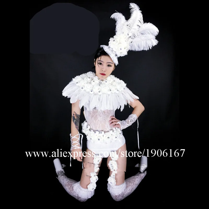 New Design Evening Lady Sexy Dress  DS Models Ballroom Costume for TV Stage Show Performance Clothes