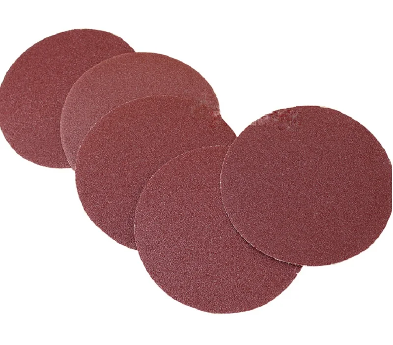 New 100PC 5" Flocking sandpaper sheet  Sanding Paper Discs Sheet Hook for Sander
