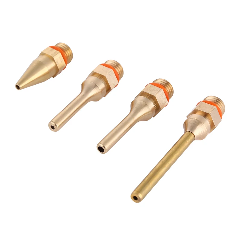 Imagem -03 - Puro Cobre Quente Derreter Cola Arma Bocal Longo e Curto Pequeno Furo Grande Diâmetro 2.0x70 mm 3.0x50 mm Pcs por Lote