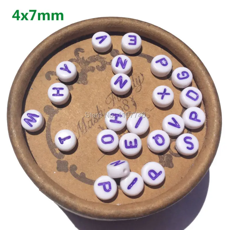 

Letter Beads for Kids Jewelry making 7mm 3600pcs Round colorful Beads for women DIY Acrylic Beads Alphabet Beads for Girls