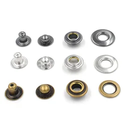 20sets New copper material Buttons EU environmental non-toxic buttons Brass Eyelets Rivets Snaps Down button Metal eyelets