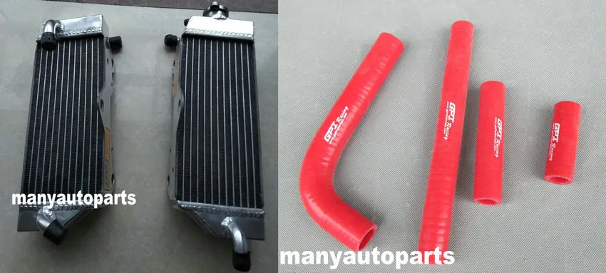 

Для YAMAHA WR400F WRF400 WR400 F 1998 1999 2000 98-00 алюминиевый радиатор и красный шланг