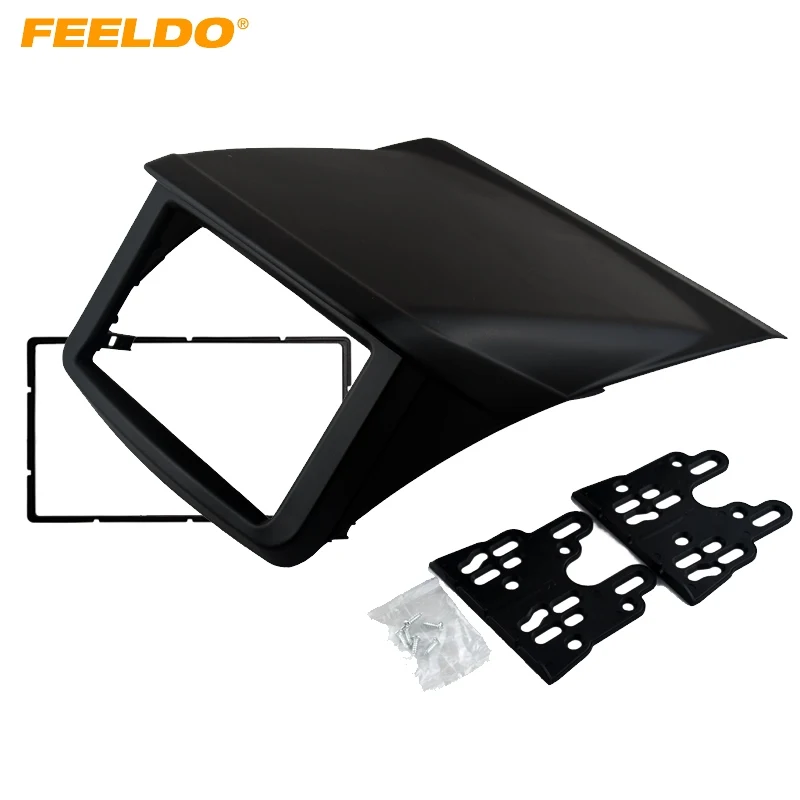 

FEELDO 2DIN Radio DVD Stereo Panel Dash Mounting Installation Trim Kit Frame Fascia For Mitsubishi Pajero Montero Sport #1620