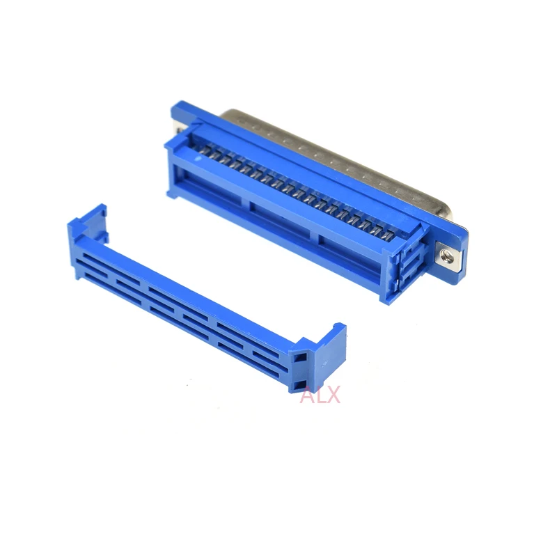 2PCS DIDC37 DB37 MALE serial port CONNECTOR IDC crimp Type D-Sub COM CONNECTORS 37pin plug 37p Adapter FOR ribbon cable wire