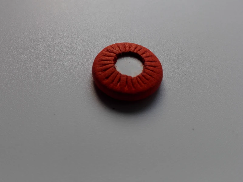 (3 Set/Lot) Orange-red Leather Bb Clarinet Pads For Clarinet Parts