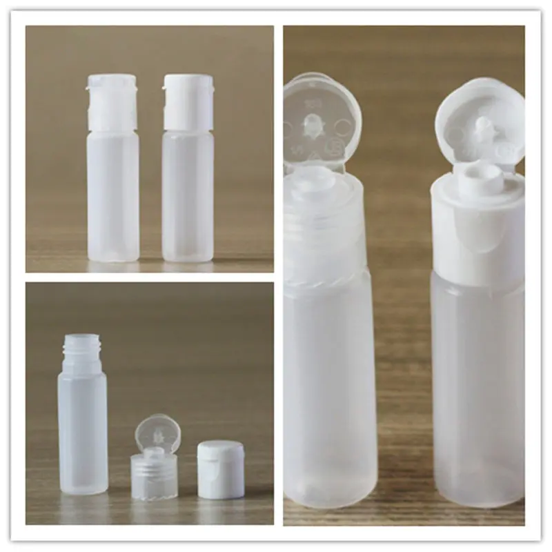 10ml Transparent Plastic Bottle Crystal Clear Originales Refillable Flip Top Cap Perfume Water Empty Packaging Bottle