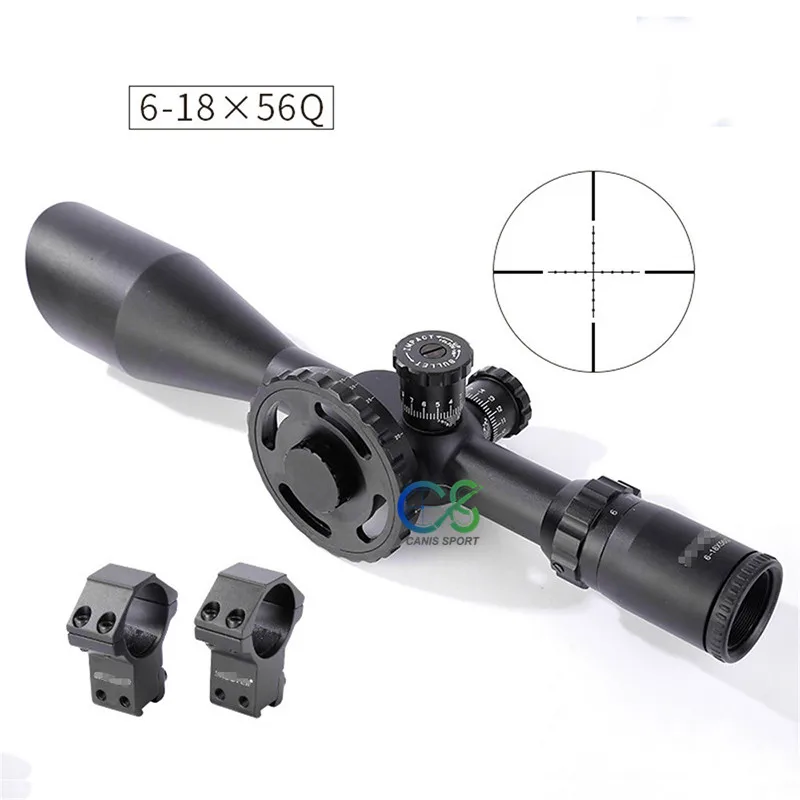 Shooter Rifle Scopes ST 6-18X56FFP Riflescope Side Focus Black 30mm Tube Diameter Military Shooting Scope gs1-0355