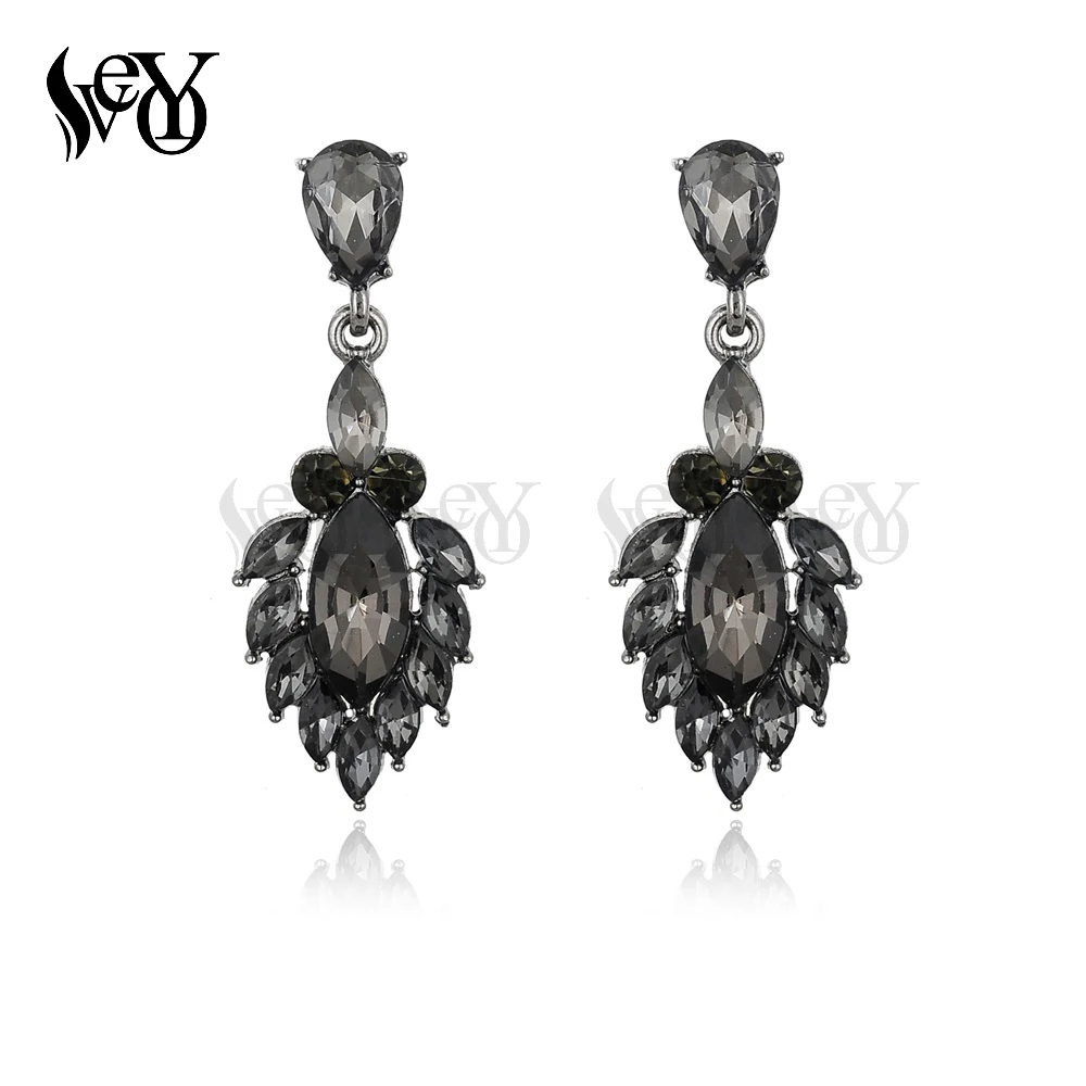 VEYO Cute Crystal Drop Earrings for Women Leaves Earings Fashion Jewelry Pendientes Wholesale