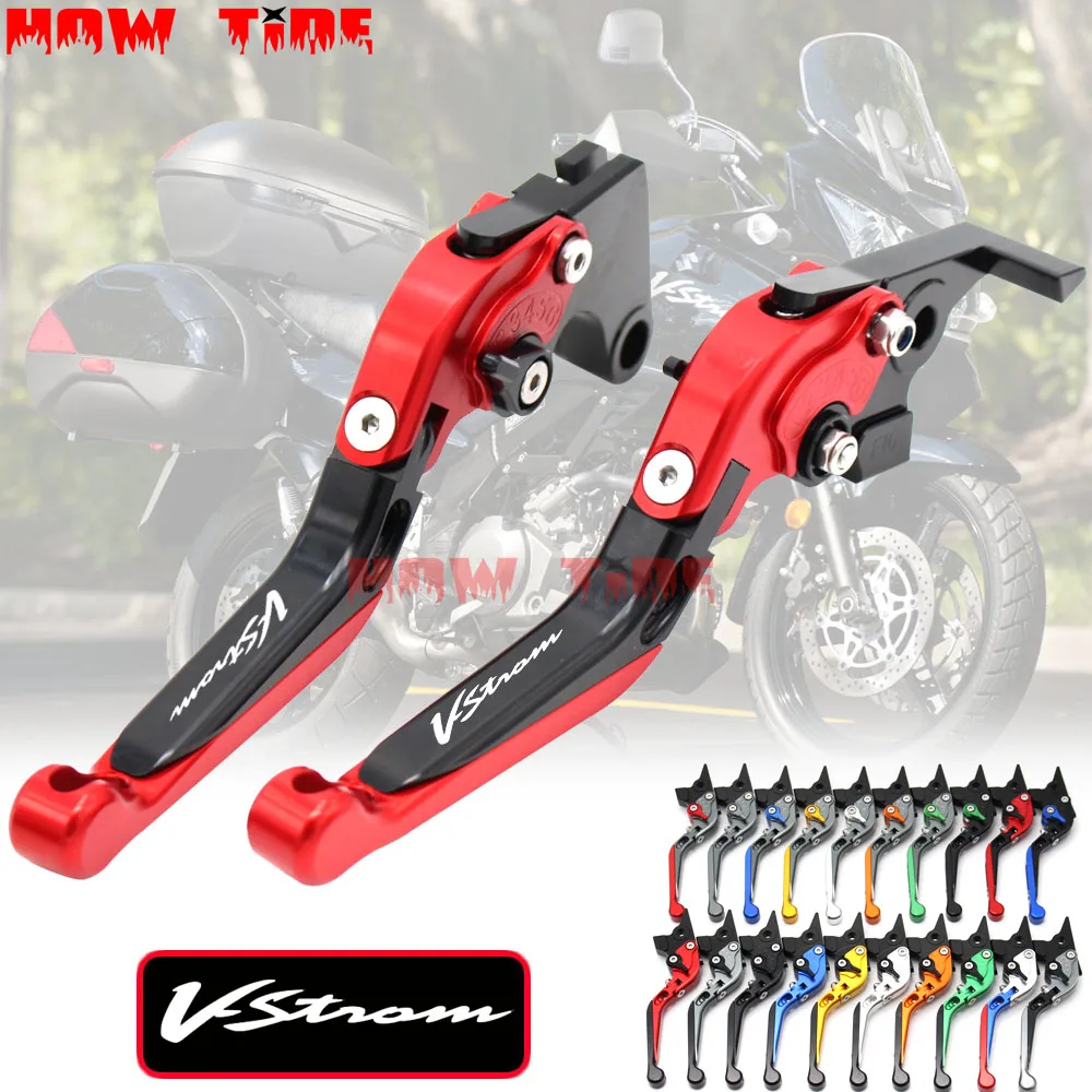 For SUZUKI DL 1000 DL1000 2002-2018 2003 2004 2005 2006 V-Strom Motorcycle Accessories Folding Extendable Brake Clutch Levers