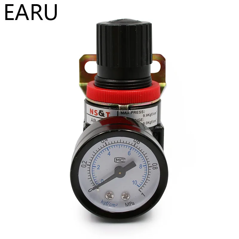 AR2000 G1/4 ''Pneumatic Mini Air บรรเทาความดันควบคุมตัวควบคุมคอมเพรสเซอร์ Treatment Units วาล์วข้อต่อขายส่ง