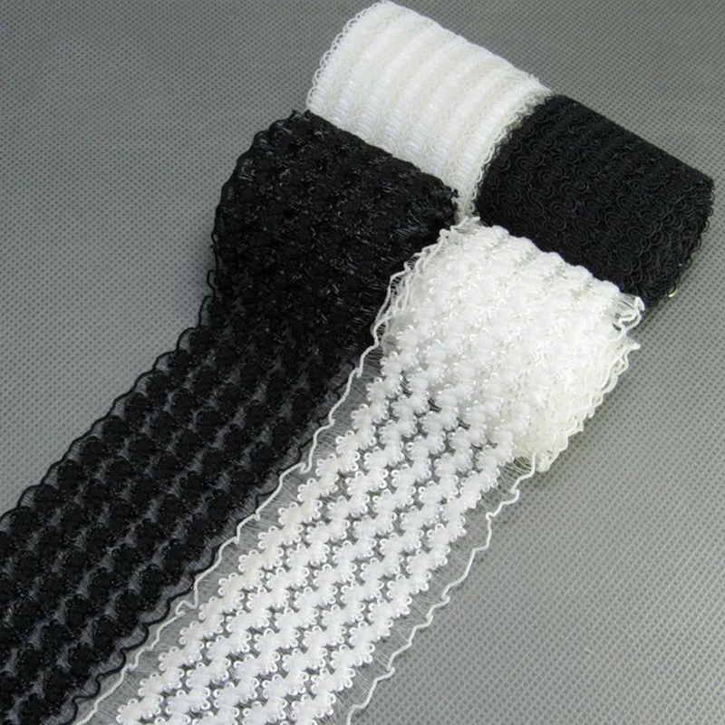 Rubber Band 50mm Black White Elastic Band Black White Lace Mesh Garment Girl Dress Women Clothing Sewing DIY Hand Made Crafts1M