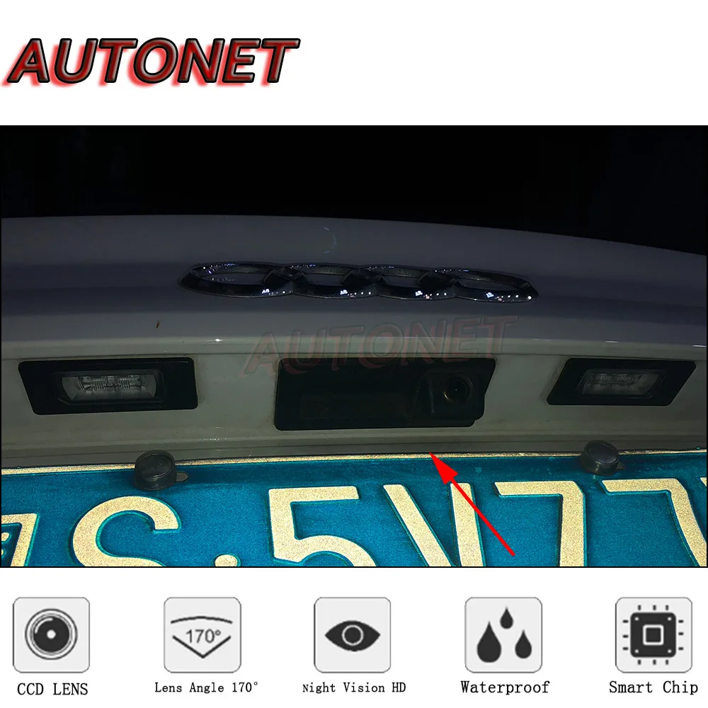 AUTONET Car Trunk Handle Camera For Audi A4 A4L Allroad quattro 2012 2013 2014 2015 Night Visioin Backup Rear View camera