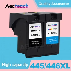 Aecteach Refill Inkt Cartridge Voor Canon Pg 445 Cl 446 Xl PG-445 Voor Canon Pixma MX494 Mg 2440 2540 2940 2540S IP2840 Printer