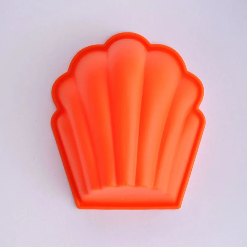 1pc Madeleine Silicone Muffin Tray Seashell Cupcake Liner Colorful Muffin Cupcake Baking Tools Cups JH141