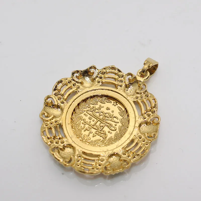 Islam muslim turkey Coin Arab Coin pendant  necklace    accept drop shipping