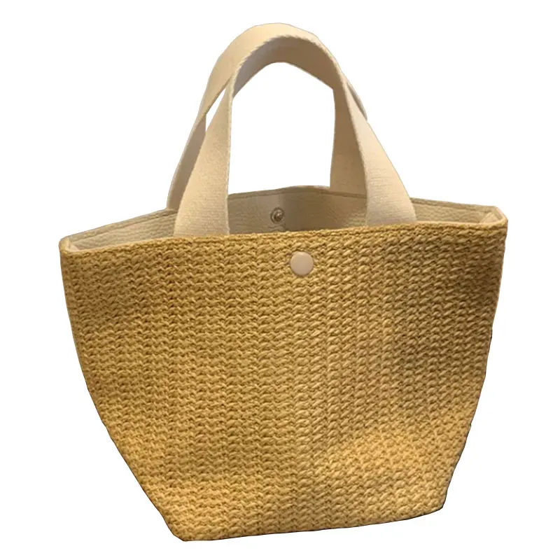 NEW Capacity Straw Bags Women Handmade Woven Basket Bolsa Tote Summer Bohemian Beach Bags Luxury Brand canvas Lady Handbags