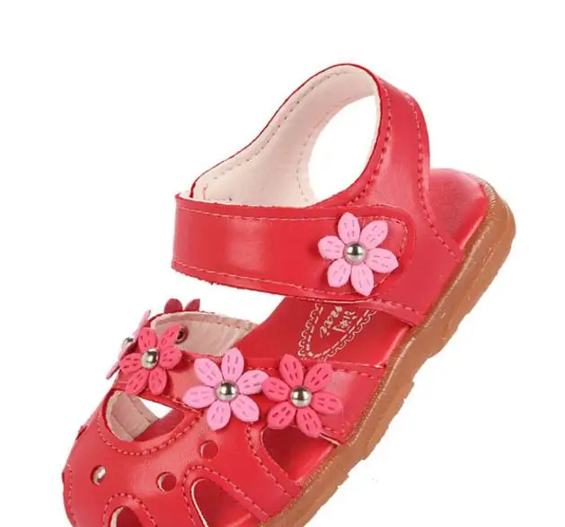 Kids Sandals Girls Summer 2017 New Dot Bow Shoes For Girls Fashion Princess Fish Head Kids Baotou children shoes cool Shoes